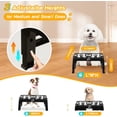 thumbnail image 2 of Lingtoolator Dog Bowls for Small Medium Dogs 3 Height Adjustable Raised Dog Bowl Stand with 2 Thick 6" Stainless Steel Dog Food Bowls Non-Slip Dog Feeder Adjusts to 2.75", 6", 7.5,Gris, 2 of 2