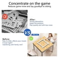 thumbnail image 5 of Durable Noise Reduction Gaming Mat 31.5 by 31.5 Inch, Non-Slip Mahjong Table Pad for Family Game Nights with Poker, Dominoes and Card Games, 5 of 7