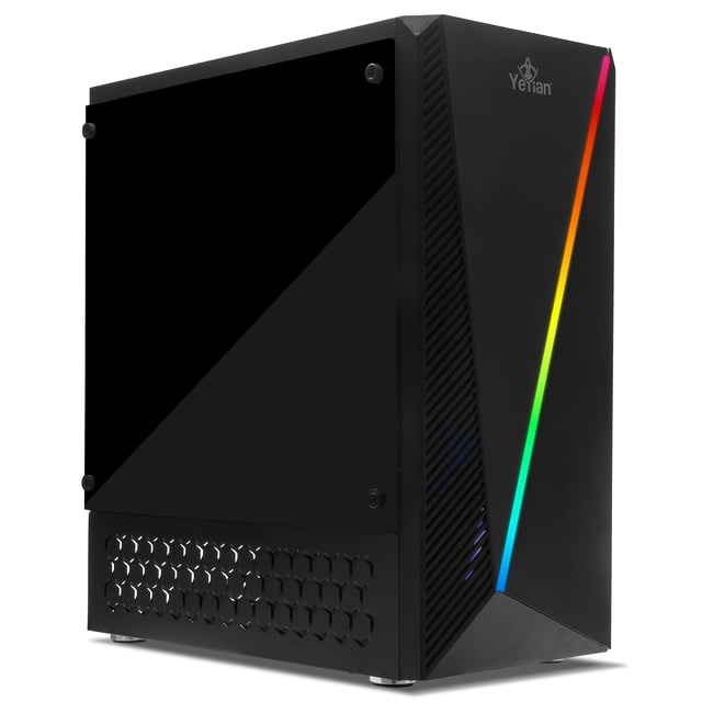 PC gamer Yeyian YPA-CM56GTB-251M AMD Ryzen 5 5600GT, 16GB DDR4 3200 MHz, 256GB NVMe, 1TB 3.5” HDD SATA III, A520, 600w, WIFI, Bluetooth