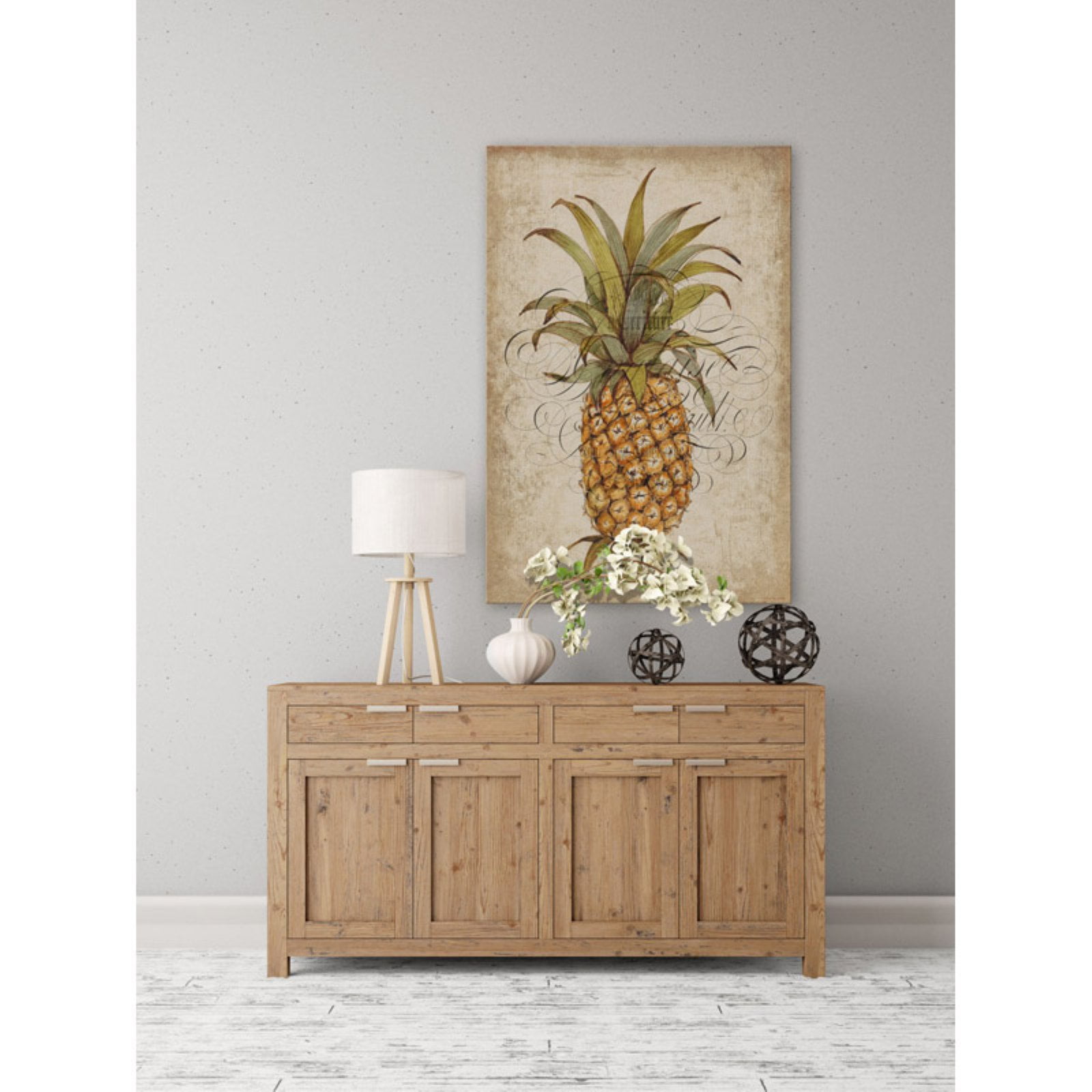 Marmont Hill ''Pineapple Study II'' Painting Print on Wrapped Canvas