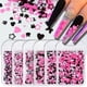 thumbnail image 2 of Lentejuela mariposa Kawaii para uñas, decoración de uñas con forma redonda de burbujas de corazones de amor de conejo, estilo fresco dulce para manicura, 2 of 4