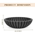 thumbnail image 2 of Large Decorative Bowl, Modern Handicraft Bowls for Home Decor, Decorative Fruit Bowl for Kitchen Counter, Ruffle Decor, Stylish Key Bowl for Entry Table, Artificial Stone Beige, 2 of 16