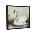 thumbnail image 3 of Stupell Industries Swan in Pond Painting Animals & Insects Painting Black Floater Framed Art Print Wall Art, 3 of 5
