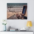 thumbnail image 3 of Scripture Walls  Perfect Treasure Matthew 19:21 Scripture Bible Verse Canvas Christian Wall Art Ready to Hang Unframed, 3 of 7