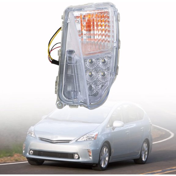 OTTULUR 1Pc Fog Light Left Driver Side DRL Replacement for 2012-2015 Prius