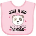 thumbnail image 3 of Inktastic Cute Panda for Girls Girls Baby Bib, 3 of 4