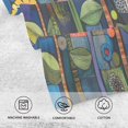 thumbnail image 5 of Yayeee 2 Pack Hand Towels for Bathroom 100% Cotton 16" x 28" Soft Absorbent Kitchen Towel, Blue Colorful Flowers, 5 of 7