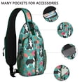 thumbnail image 3 of Boho elephant and paisley design Baby elephant and stars cute pattern Minimalist elephant and geometric shapes Abstract elephant and nature theme Backpack, 3 of 6