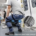 thumbnail image 3 of Portable Adjustable Seat Wearable Invisible Chair Portable Folding Outdoor Magic Fishing Stool Anytime Anywhere Camping Folding Stool Concert Subway Bus Withstands 330Lbs X-Large, 3 of 6