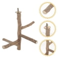 thumbnail image 2 of SS Organic Natural Wood Bird Perch Stand, Hanging Multi Branch Perch for Cage, Parrots, Parakeets Cockatiels, Conures, Macaws, Love Birds, Finches Bird Toys, 2 of 5