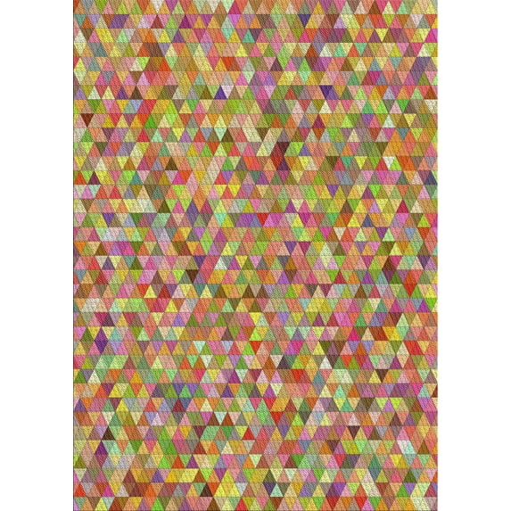 Ahgly Company Machine Washable Indoor Rectangle Transitional Cherry Red Area Rugs, 4' x 6'