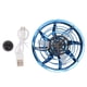 thumbnail image 2 of Drones giratorios de descompresión interactivos con punta de dedo, pequeños juguetes ovni para exteriores, color azul, 2 of 15