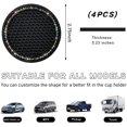 thumbnail image 2 of Yazoeia 4 PCS Bling Car Cup Coaster, 2.75 Inch Anti-Slip Anti-Scratch Cup Holder Insert Coaster, Sparkling Crystal Rhinestone Auto Cup Mat, Universal Interior Car Accessories CJC912-114995, 2 of 6