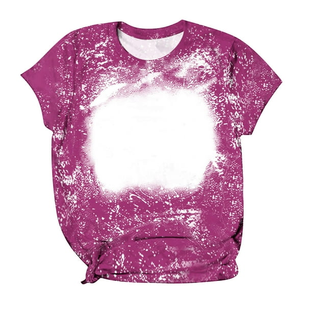 Camiseta Estampada Fiudx para Mujer Cuello Redondo Manga Corta Informal y de Moda