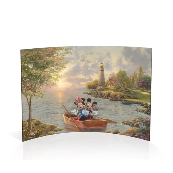Disney (Mickey and Minnie Lighthouse Cove) 7" x 5" Curved Acrylic Print ACP0705CUR598