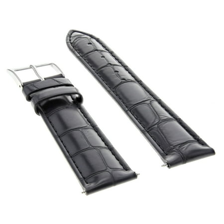 22 Mm Italian - 22MM ITALIAN LEATHER WATCH BAND STRAP FOR GUESS BLACK