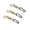 Khaki, variant on Small Gear Clip Lanyard for Daily Carry and Hiking, 14 cm Braided Bottle Loop With Spring Carabiner Attachment