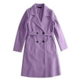 thumbnail image 4 of Women's Warm Winter Trench Coat Long Blend Overcoat Fashionable Outerwear For Ladies, 4 of 4