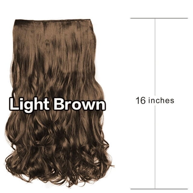 mtvxesu 1 Pce 5 Extensions de Cheveux à Clip Mode pour Fille Bouclée Perruque en Solde