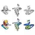 thumbnail image 1 of 4x6x Anillos De Ganchillo Para Dedos Anillos De Bucle De Tejer DIY Para Mujeres Adultas Abuela, 1 of 8