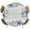 Blue Grey, variant on Elastic Fitted Round Tablecloth, Starfish Coastal Waterproof Stretch Table Cover for 45"-54" Tables, Nautical Eucalyptus Leaves Summer Ocean Washable Outdoor Tablecloths for Patio, Picnic, Camping