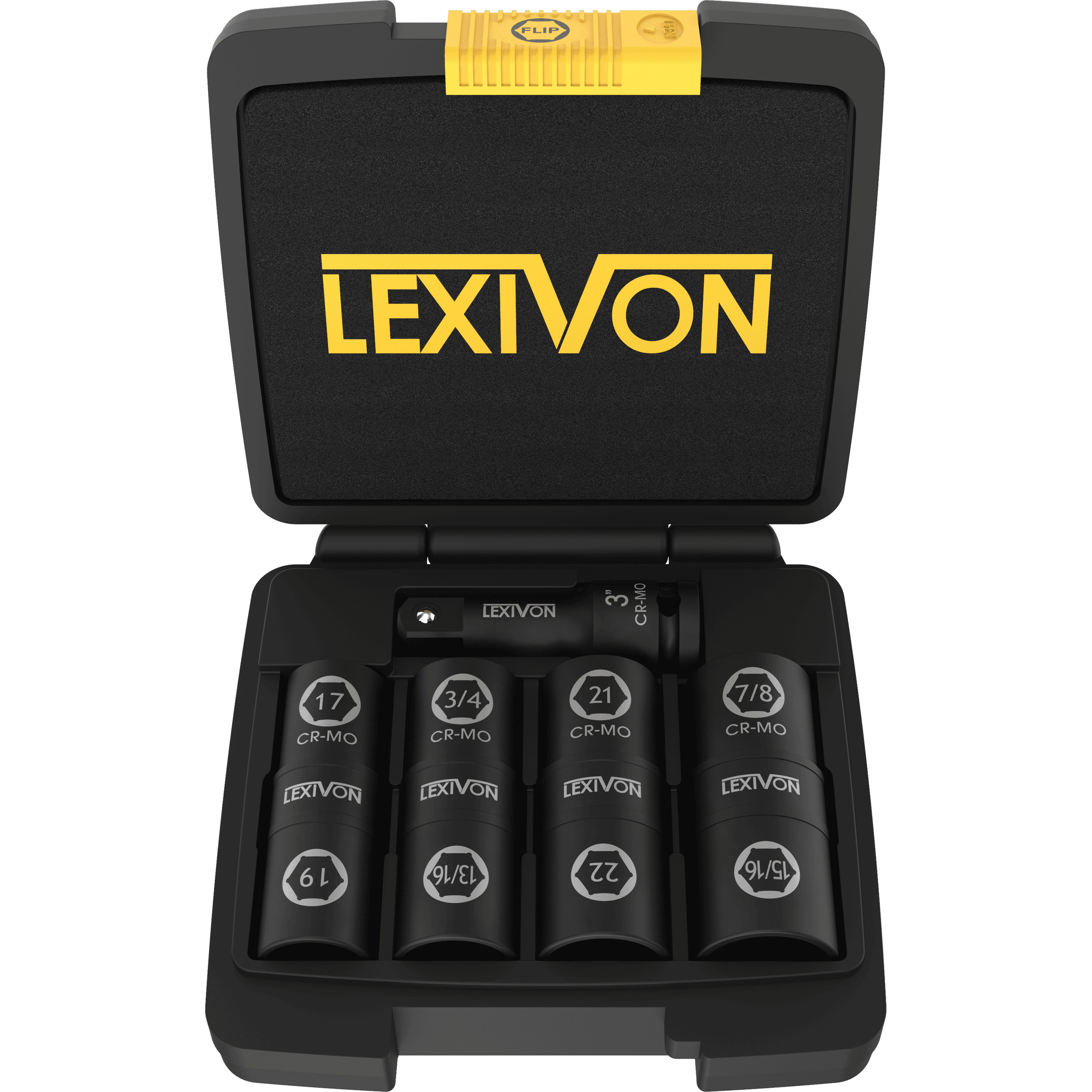 LEXIVON Lug Nut Impact Socket Set 1 2 Inch Drive Innovative 8 IN 4 lexivon-lug-nut-impact-socket-set-1-2-inch-drive-innovative-8-in-4