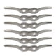 thumbnail image 5 of Speravity Abrazadera de cuerda de amarre para barcos, ganchos de asta de bandera de acero inoxidable 316, herrajes de lona extraíbles, cuerda de 4 pulgadas 6PCS 2piezas, 5 of 6