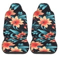 thumbnail image 2 of XMXT 2Pcs Car Seat Cover Decor Protector, Wonderful Orange Flowers Front Seat Covers for Cars SUVs, Universal Fit, 2 of 9