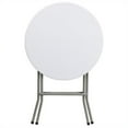 thumbnail image 2 of Scranton & Co Table Pliante Ronde en Plastique Blanche 24 Pouces Assemblée, 2 of 6