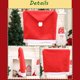 thumbnail image 4 of 6 pack de fundas navideñas para sillas, decoración navideña, fundas para sillas, fundas para sillas, cubiertas para sillas, juego de fundas para fiestas navideñas, cena en casa, Chri Feliz Sencillez, 4 of 5