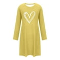 thumbnail image 6 of hotojiny Long Sleeve Sleep Shirts for Women Fall Soft Night Shirts Pullover Fashion Heart Mini Pajama Dress Comfy Nightgowns, 6 of 6