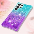 thumbnail image 6 of Compatible with Samsung Galaxy S24 Ultra Case Girls Women,Liquid Glitter Shockproof Back Cover Soft TPU Bumper Silicone Slim Protective Cover for Samsung Galaxy S24 Ultra Gradient Blue, 6 of 14