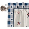 thumbnail image 5 of Valances for Windows 4th of July Independence Day Vintage Red Truck American Flag Stripes Star Kitchen Curtains Valances 54"x18" Blackout Window Treatments Rod Pocket Valance Curtains for Bathroom, 5 of 5