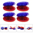 thumbnail image 1 of Homoyoyo 6 Pcs Instrument de Roulettes en Plastique Rouge pour Éducation Musicale et Formation au Rythme, 1 of 6