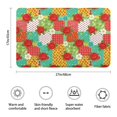 thumbnail image 2 of Pioneer Flower Floral Print Pattern Bathroom Rugs Mat, Non Slip Microfiber Bathroom Rug with Rubber Backing, Soft Mats for Bathroom Floor Tub Shower, 17"x27", 2 of 4