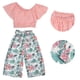thumbnail image 5 of Trajes De Verano Para Niñas, Ropa De Niña Ropa De Verano Para Niñas Pequeñas Ropa Para El Verano Para El Día De Acción De Gracias Para La Pascua Para El Cumpleaños Cergrey Rosa 100cm, 5 of 8