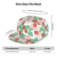 thumbnail image 6 of Fotbe Strawberry Flat Bill Visor Cap Classic Snapback Hat Polyester Foam Trucker Hat Trucker Cap Adjustable Baseball Cap, 6 of 9