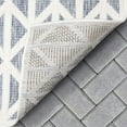 thumbnail image 5 of Well Woven Sila Ciel Modern Geometric Blue 5'3" x 7'3" Indoor/Outdoor Area Rug, 5 of 7