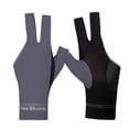 thumbnail image 3 of Guantes de billar para piscina, ligeros, con dedos abiertos, para entrenamiento amateur (gris), 1 ud., 3 of 4