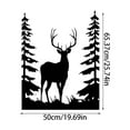 thumbnail image 2 of ✅​Sdcart Woodland Deer Metal Wall Art - Forest Silhouette Gallery Flat Iron Sculpture Rustic Lodge Decor Wildlife Buck Animal Head Nature Theme Cabin Accent Matte Finish Artwork​, 2 of 6