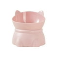 thumbnail image 2 of Comedero para Gatos de Gran Capacidad, de Plástico | Rosa | 13,5 X 13 Cm | Diseño Elevado para Proteger El Cuello | Capacidad: 450 Ml | 1 Unidad, 2 of 6