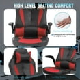 thumbnail image 6 of PayLessHere Massage Gaming Chair, Racing PU Leather, Rolling Swivel Office Chair for Adults, Red, 6 of 7