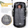 thumbnail image 6 of Orzbow Upgraded Warm Bunting Bag Universal, Stroller Sleeping Bag, Waterproof Toddler Footmuff(Grey), 6 of 8