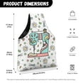 thumbnail image 7 of KUIFORTI Daisy Yarn Bag Crochet Bag Accessories Sewing Machine Print Crochet Bags for Crocheting On The Go, Crochet Project Bag Tote Sewing Gifts for Sewing Lovers, Size S, 7 of 7
