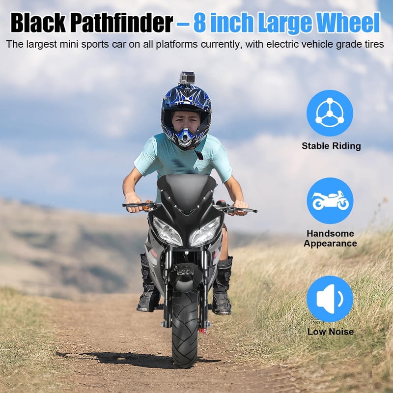 Floseru 50cc Dirt Bike, Kids Dirt Bike, Mini Motorcycles, 4-Stroke Gas Power Motocross, Kids Motorcycle Off Road Pocket Motorbike with Front Rear Disc Brakes, Racing Dual Headlights 2026 Upgrade