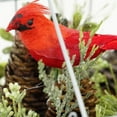 thumbnail image 3 of Northlight Cardinal Boxwood Artificial Christmas Greenhouse Arrangement - 9" - Red and Green, 3 of 4