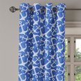 thumbnail image 2 of Ambesonne Ocean Grommet Curtain, Marine Life Equipments, 50" x 108", Azure Blue White, 2 of 6