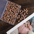 thumbnail image 4 of 100 Pieces Wood Push Pins Map Tacks Marking Pins Map Pins with Steel Point for Cork Bulletin Board Craft Projects, 4 of 5