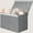 Grey, variant on 25"x13"x16" Large Toy Storage, Foldable Storage Bins with Dividers, Toy Chests for Closet, Playroom, Bedroom, Toy Box for Kids(Black)