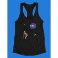 thumbnail image 3 of NASA Nasa Astronaut Floating Racerback Tank Women -NASA Designs, Female Large, 3 of 4